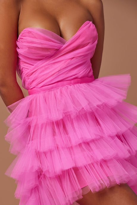 Abito volante in tulle
