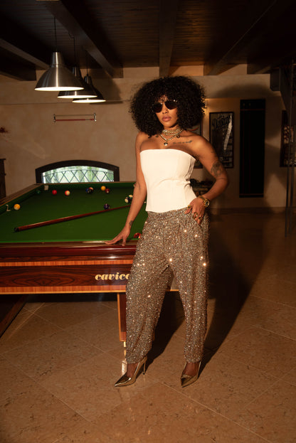 Paillettes pantaloni