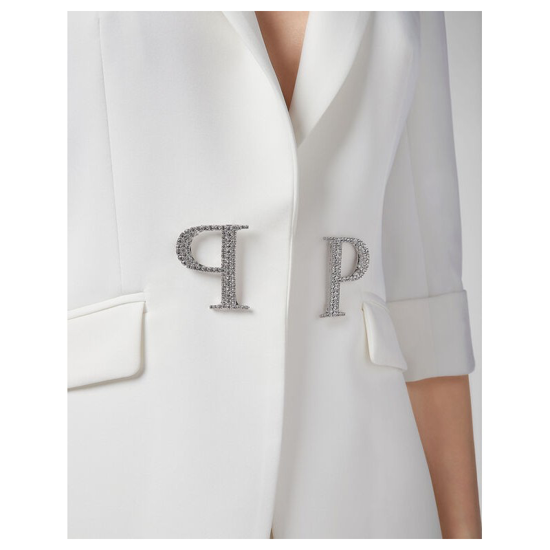 PHILIPP PLEIN Blazer Cristal Plein bianco