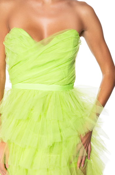 Abito volante un tulle