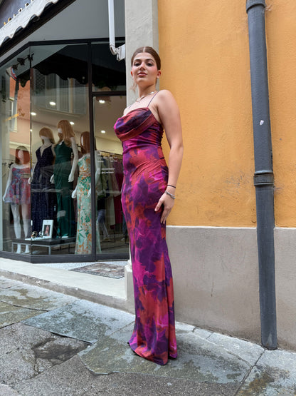 Abito lungo in rete