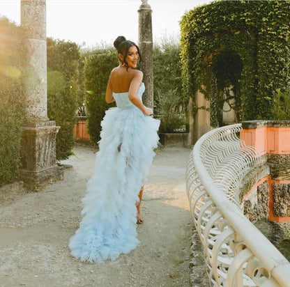 Abito volante in tulle