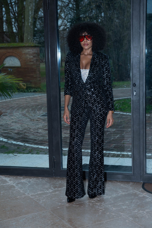 Completo in paillettes