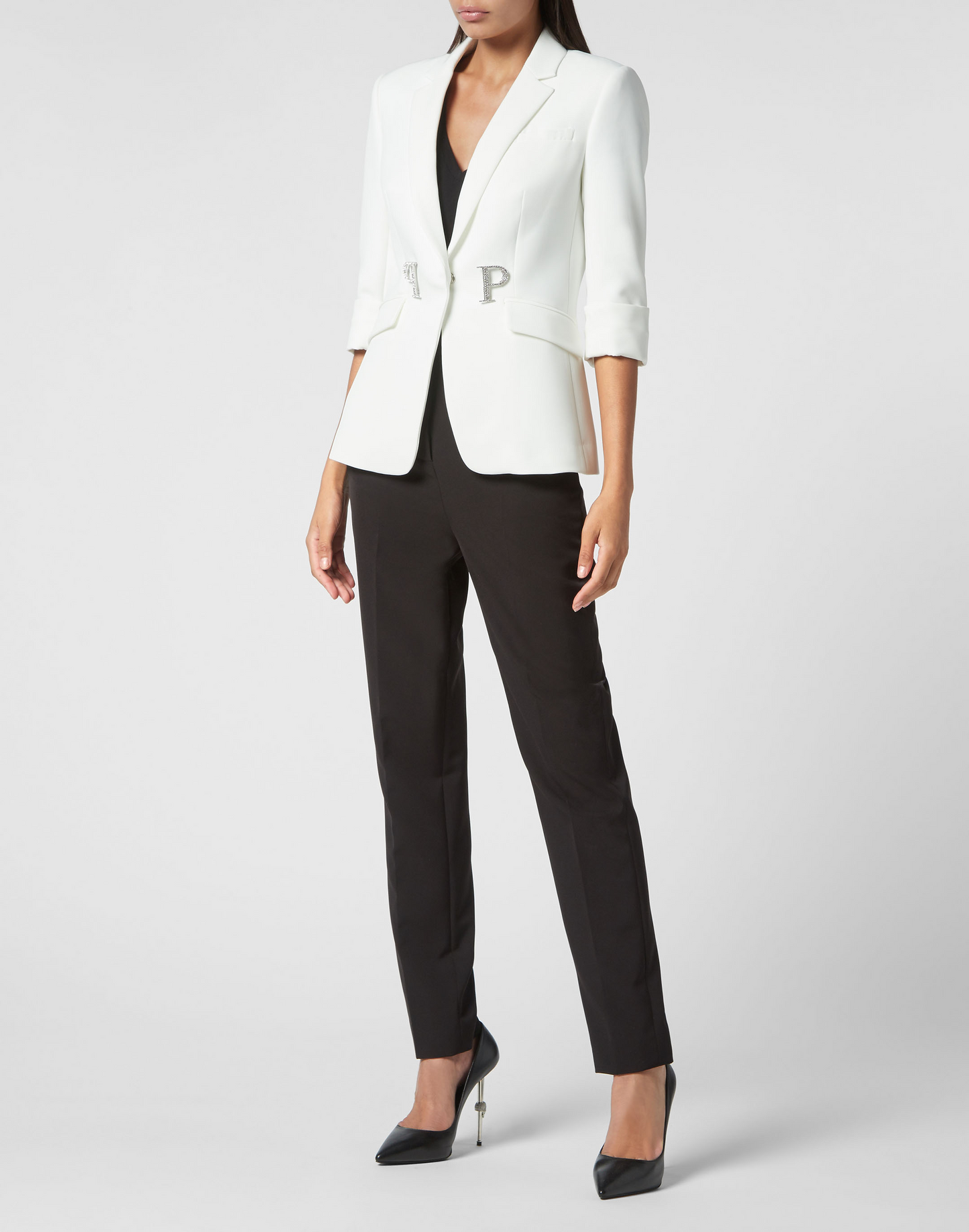 PHILIPP PLEIN Blazer Cristal Plein bianco