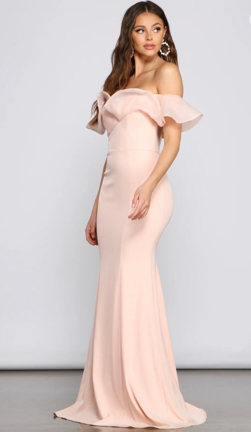Abito rossa elegante a sirena