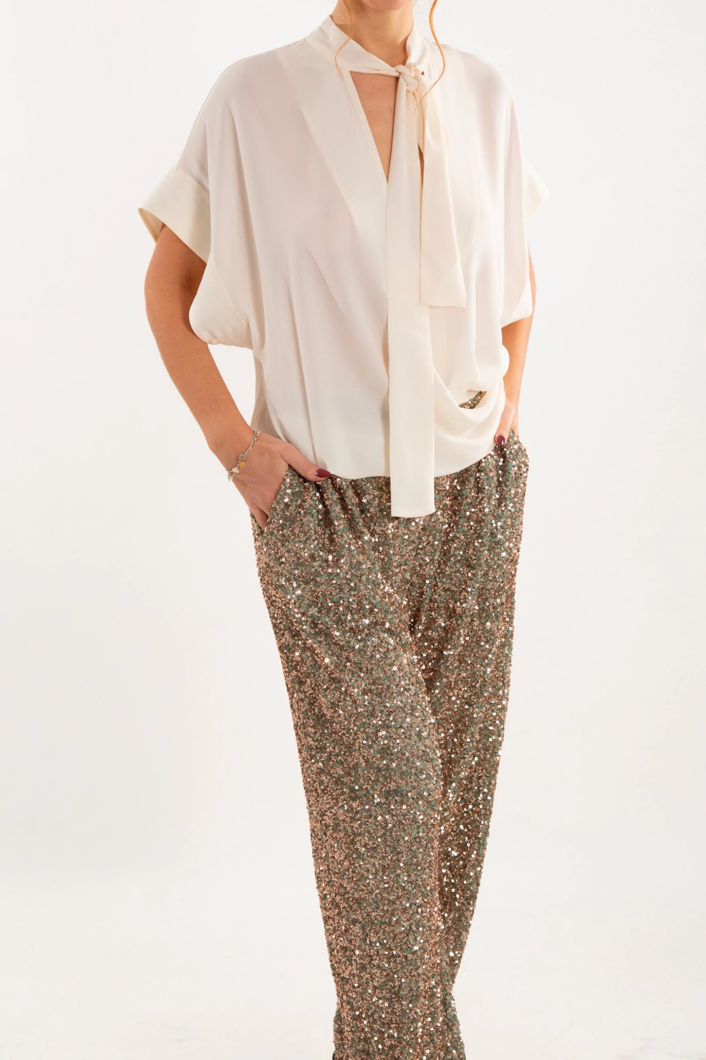 Paillettes pantaloni